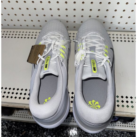 Nike Free Golf NN Mens Spikeless Golf Shoes Size 14 White Volt Black FN0332-101 main image 7